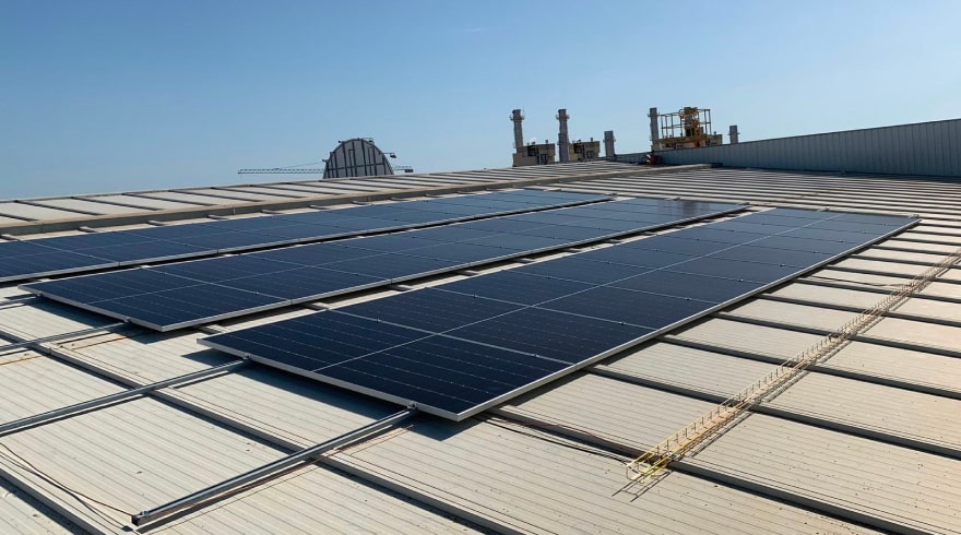 Instalación fotovoltaica para PUERTAS  DOMENECH (Mallorca)